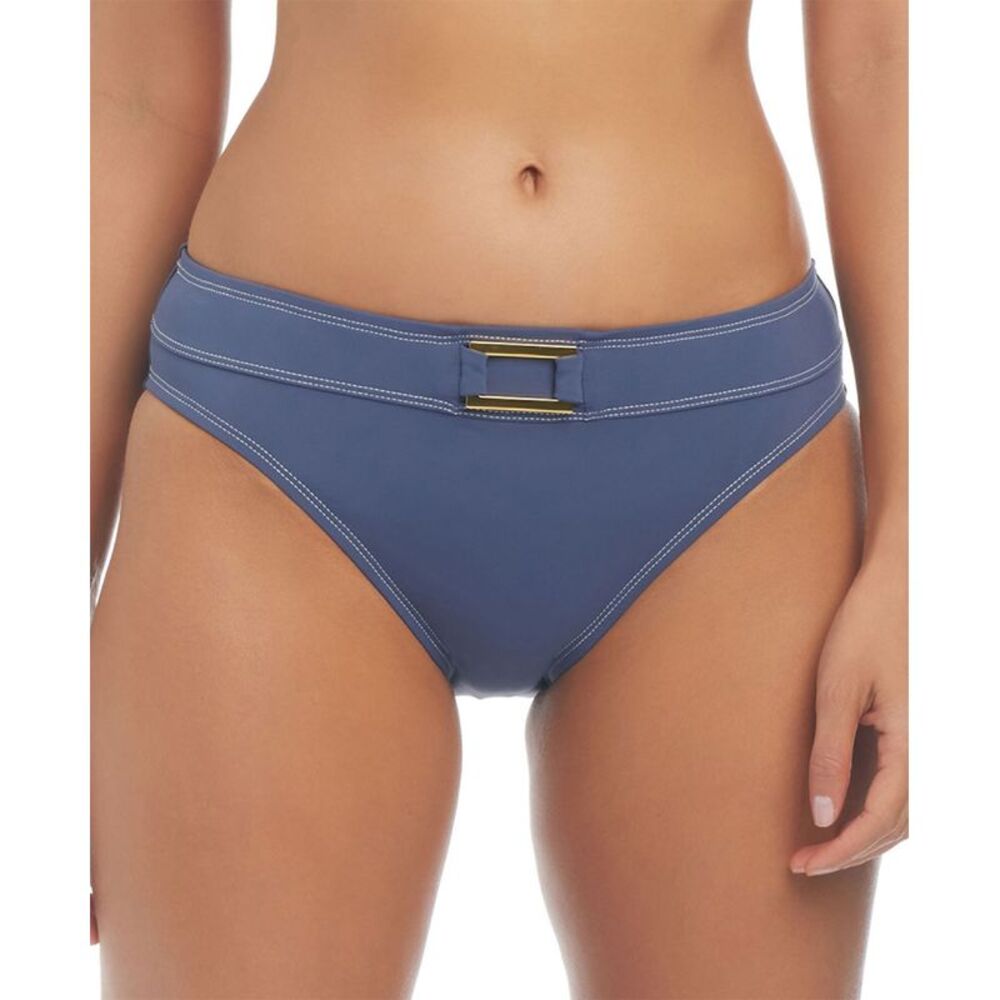 Bleu by Rod Beattie Womens Belt-Detail Hipster Bikini Bottom 10 Paloma - NWT $65